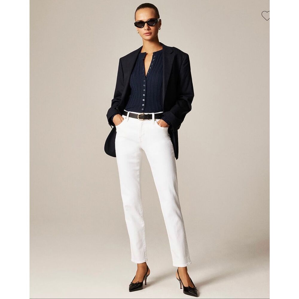 J. Crew Slim Jean in White NWT Size 31